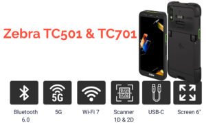 Zebra TC501 e TC701 terminais de nova geração